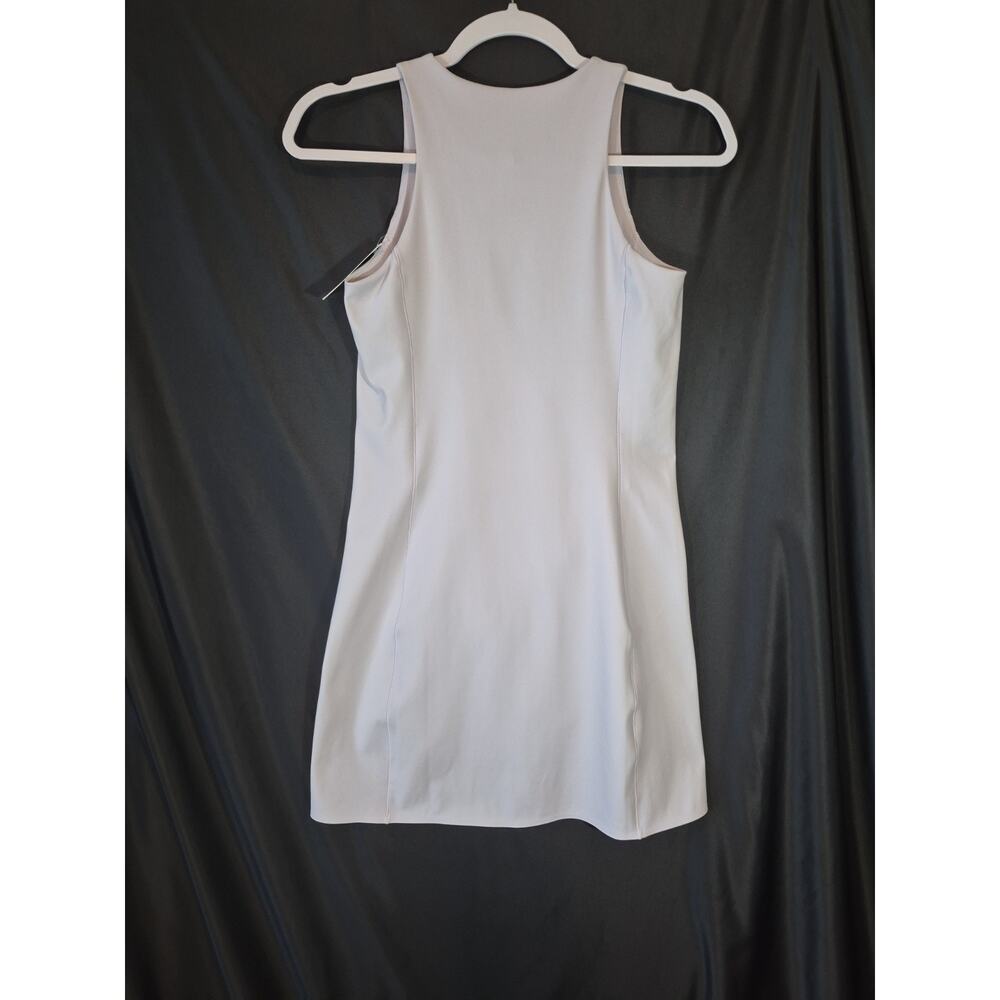 Spanx The Get Moving Purple Zip Front Mini Dress New XS - Picture 10 of 13